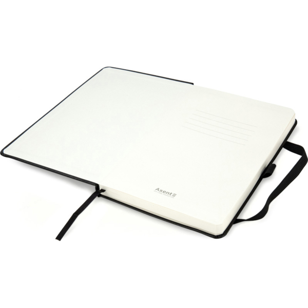 Книга записна Axent Partner A5- у крапку 96 аркушів чорна (8306-01-A) - Pampik - 4