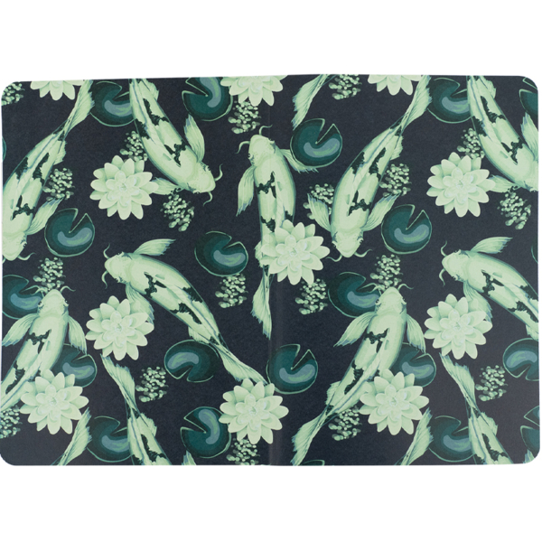 Книга записная Axent Fish A5 в клеточку 80 листов зелено-белая (8700-2-A) - Pampik - 3