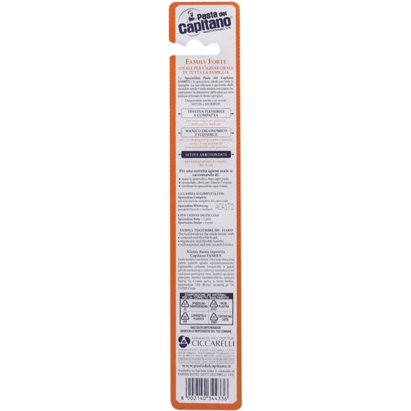 Зубна щітка Pasta Del Capitano Hard жорстка бірюзова - Pampik - 2