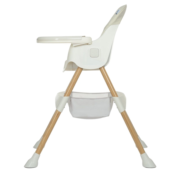 Стульчик для кормления Bambi M 4136-2 White Wood, белый (24383) - Pampik - 4