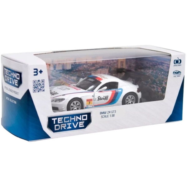 Автомодель TechnoDrive BMW Z4 GT3 белая (250255) - Pampik - 12