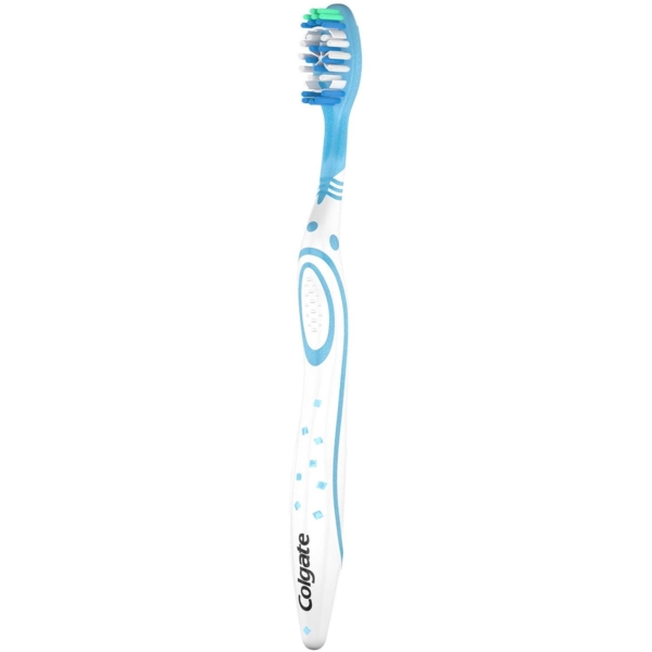 Зубна щітка Colgate Max White Medium With Polishing Star, блакитна - Pampik - 2