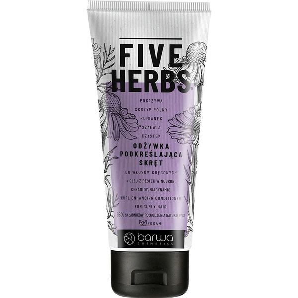 Кондиционер для вьющихся волос Barwa Five Herbs, 180 мл - Pampik