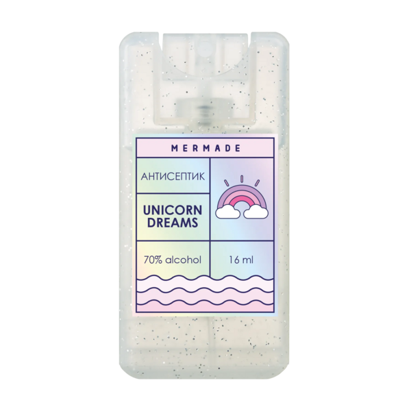 Антисептик-спрей для рук Mermade Unicorn Dreams, 16 мл - Pampik