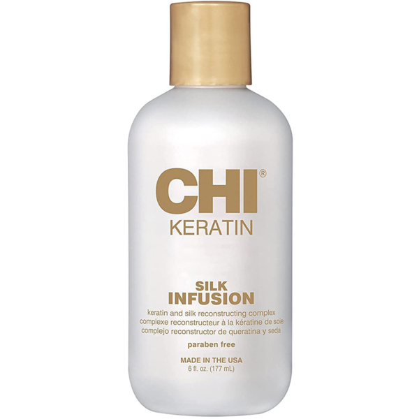 Відновлюючий комплекс для волосся CHI Keratin Silk Infusion із шовком, 177 мл - Pampik