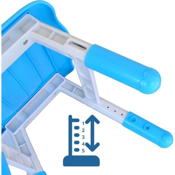 Стілець дитячий Lindo до квадратного столу синій (1369 син) - Pampik - 2