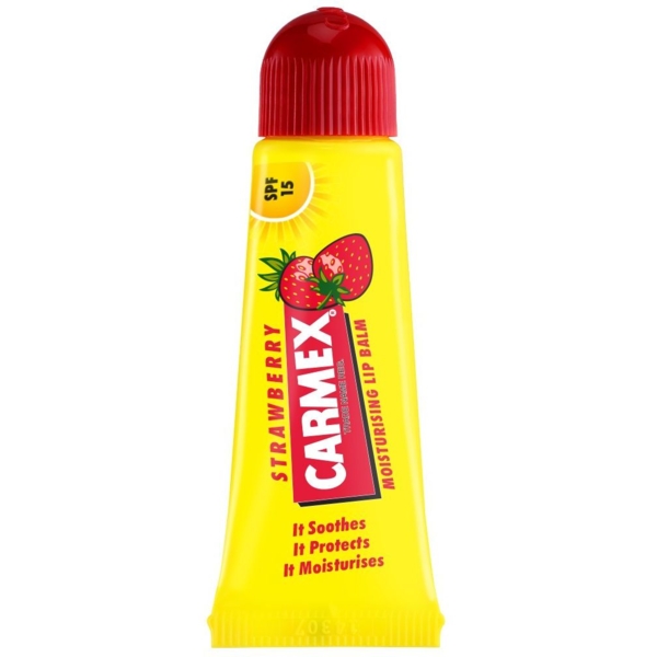 Бальзам для губ Carmex зі смаком суниці, 10 г - Pampik - 2