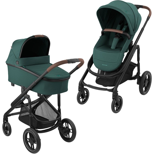 Універсальна коляска 2 в 1 Maxi-Cosi Plaza Plus Essential Green, зелена (1919047110) - Pampik