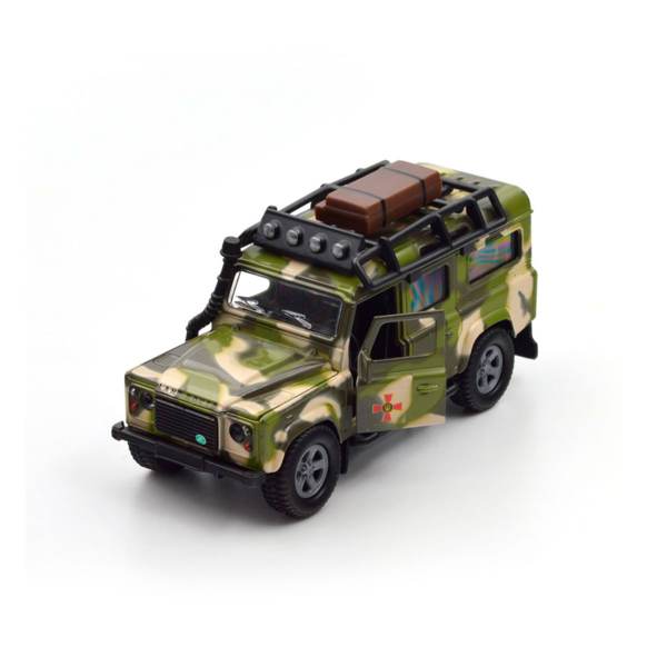 Игровой набор TechnoDrive Land Rover Defender Military с прицепом (520027.270) - Pampik - 8