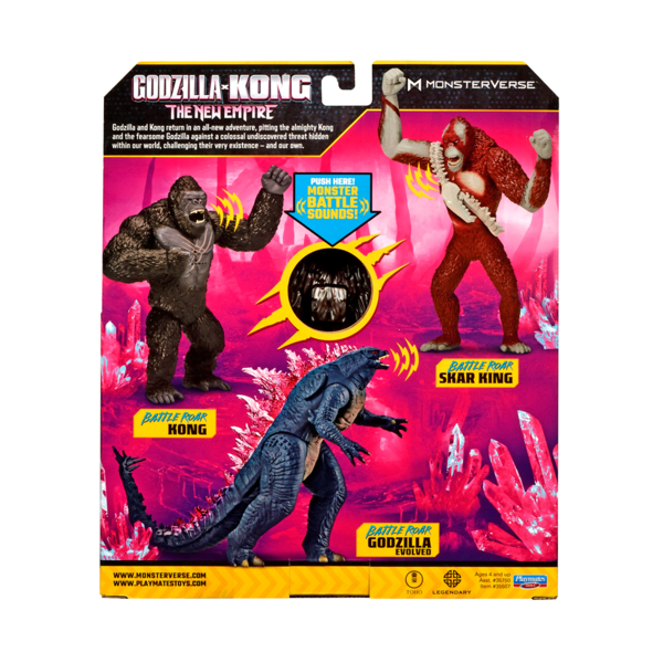 Ігрова фігурка Godzilla vs Kong Конг готовий до бою, зі звуком, 18 см (35507) - Pampik - 6