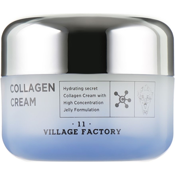 Зволожувальний крем для обличчя Village 11 Factory Collagen Cream, з колагеном, 50 мл - Pampik