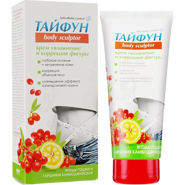 Крем для коррекции фигуры Тайфун Ягоды годжи и камбоджийская гарциния увлажняющий 200 мл - Pampik - 2