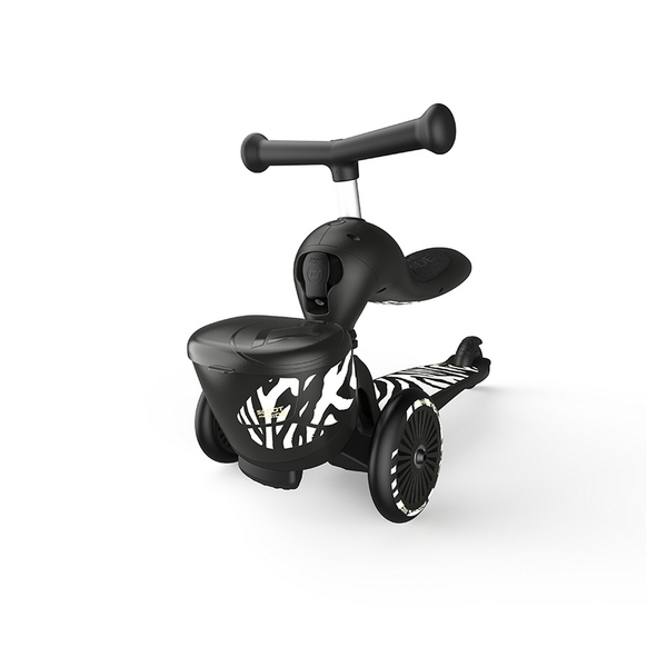 Самокат Scoot and Ride Highwaykick-1 Lifestyle Зебра, чорний (SR-210621-ZEBRA) - Pampik - 6