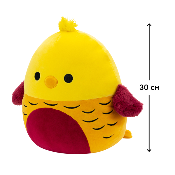 М'яка іграшка Squishmallows Фазан Бек, 30 см (SQCR04145) - Pampik - 4