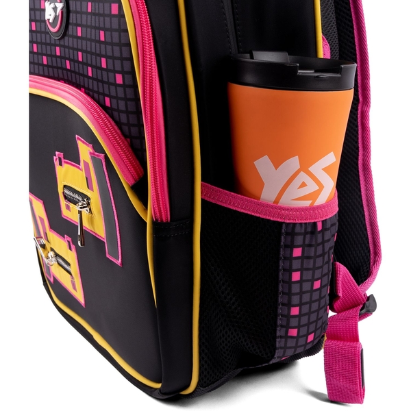 Рюкзак школьный Yes S-40 Pixel dog, черный (558904) - Pampik - 9