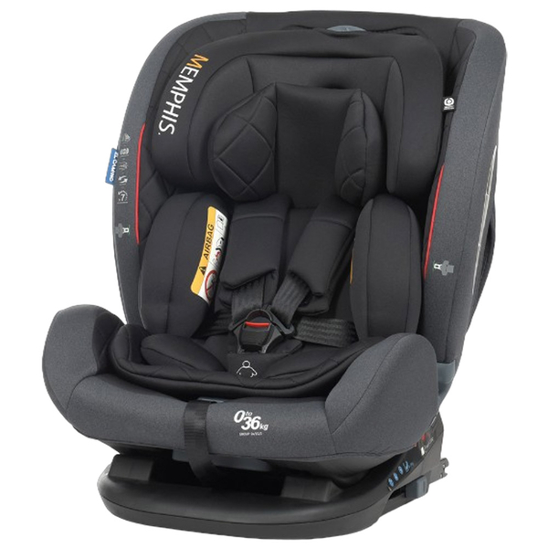 Автокресло El Camino Memphis Isofix ME 1093 Shadow Black 0-36 кг (25013) - Pampik