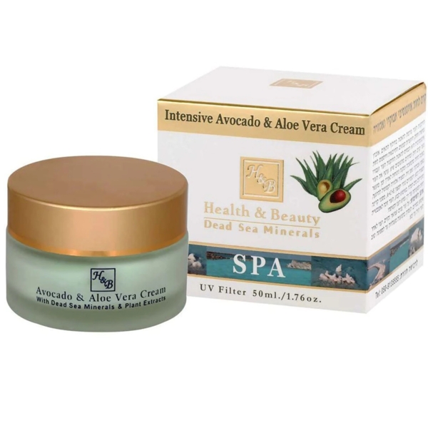 Интенсивный крем для лица Health&Beauty с авокадо и алое, для чувствительной кожи, 50 мл - Pampik