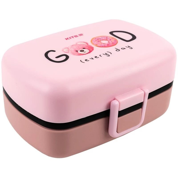 Ланч-бокс Kite з наповненням, 1150 мл, рожевий (K23-180-1) - Pampik