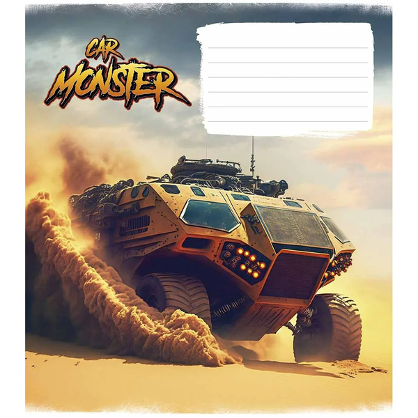 Набір зошитів Школярик Car monster, клітинка, 12 аркушів, 30 шт. (012-3243K) - Pampik - 2