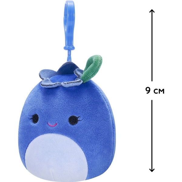 М'яка іграшка-брелок Squishmallows Чорниця Блубі, 9 см (SQCP00147) - Pampik - 4