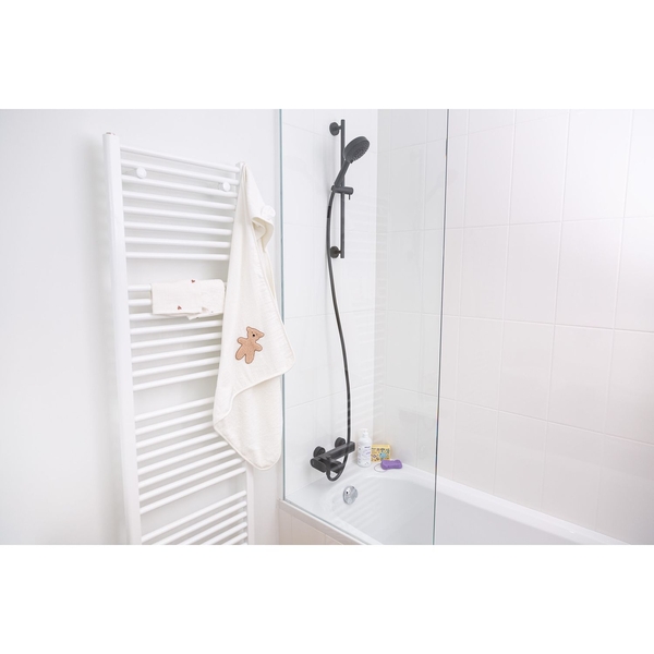 Рушник з капюшоном Childhome Terry Teddy, 80x80 см, білий (CCBCJMTB) - Pampik - 5