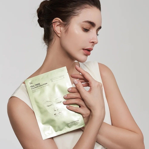 Тканинна маска-сироватка Steblanc Tea Tree Calming Solution Зволожуюча з екстрактом чайного дерева, 25 г - Pampik - 4
