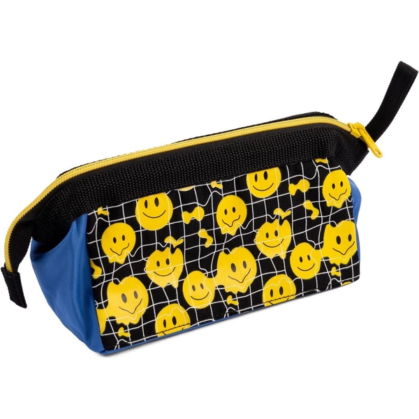 Пенал м'який Yes PH-26-1 Smiley World, 18х9х10 см, чорний із синім (533511) - Pampik - 2