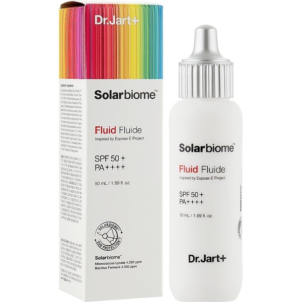 Солнцезащитный флюид для лица Dr.Jart+ Solarbiome Fluid SPF 50+ PA++++ 50 мл - Pampik