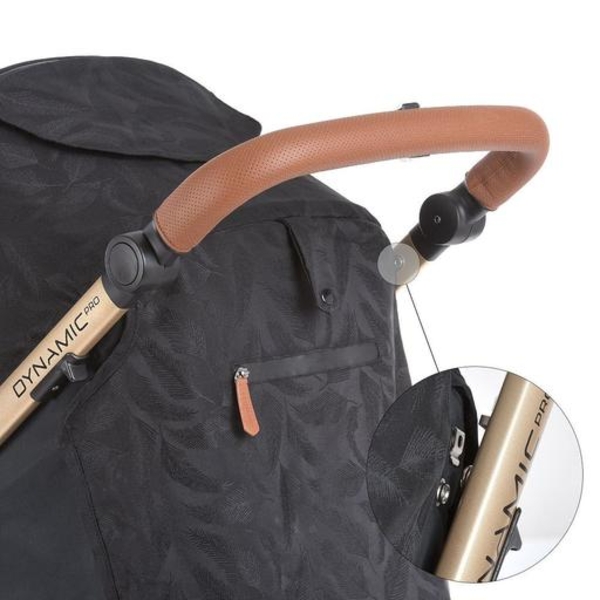 Прогулочная коляска El Camino Dynamic Pro Me 1053G Special Black, черная (25482) - Pampik - 13