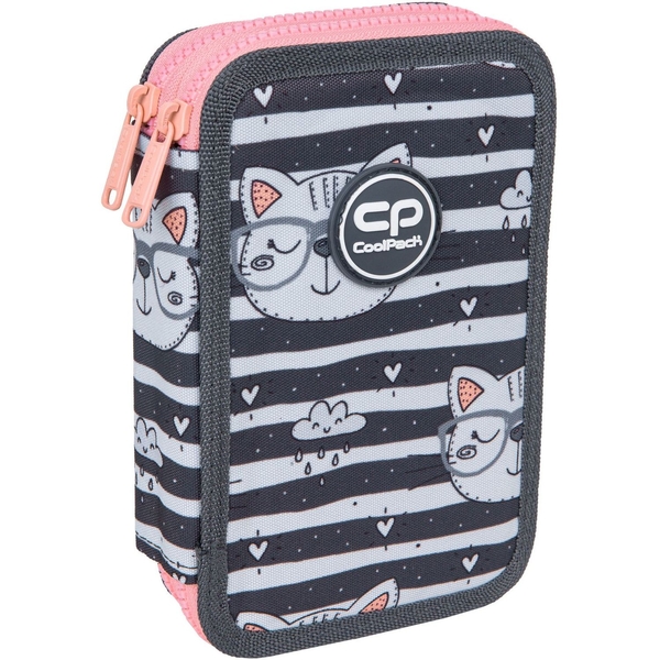 Пенал с наполнением CoolPack Jumper 2 Catnip, 2 отделения (F066695) - Pampik