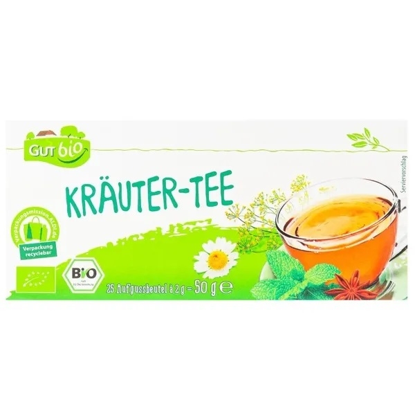 Чай Westminster органічний Трав'яний, 50 г (25 шт. х 2 г) (895449) - Pampik