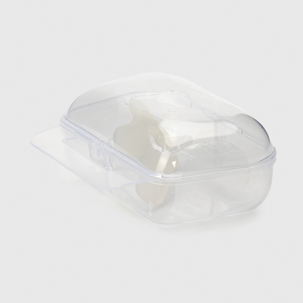 Силиконовая симметричная пустышка Canpol babies, 0-6 месяцев, белый (24/001_whi) - Pampik - 4