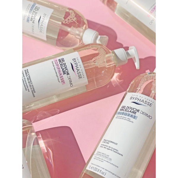 Міцелярний гель для душу Byphasse, для шкіри схильної до атопії, 1 л - Pampik - 2