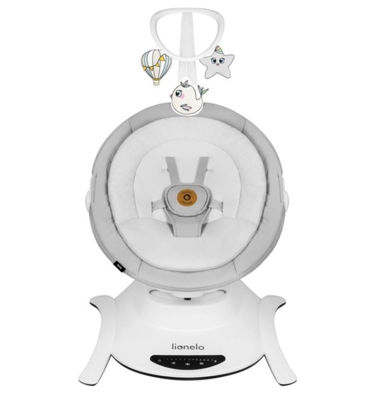 Кресло-гойдалка Lionelo Bella Grey Concrete, сірий - Pampik - 2