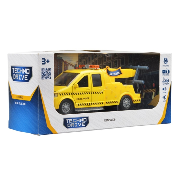 Автомодель TechnoDrive City service Эвакуатор желтая (510651.270) - Pampik - 12