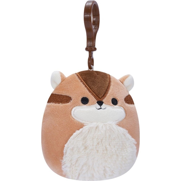 М'яка іграшка-брелок Squishmallows Бурундук Мельзі, 9 см (SQCP00148) - Pampik - 2