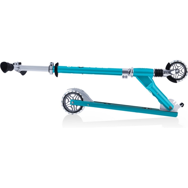 Самокат Globber Flow element comfort lights, колеса с подсветкой, голубой (727-301) - Pampik - 8
