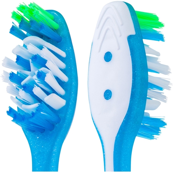 Зубна щітка Colgate Max White Medium With Polishing Star, блакитна - Pampik - 4
