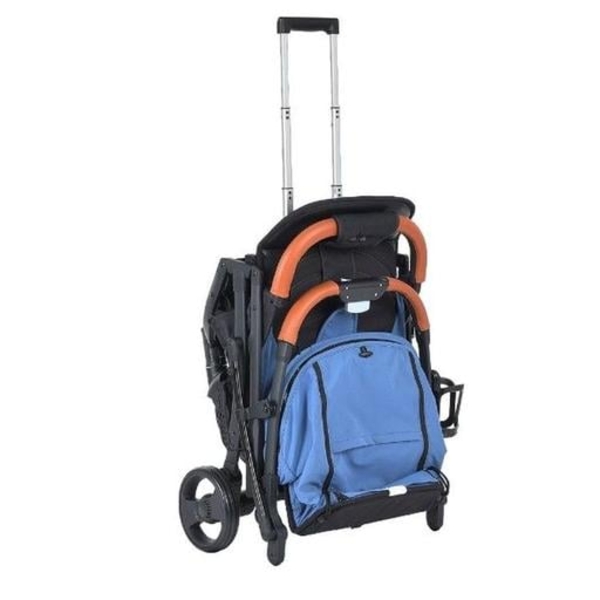 Прогулочная коляска El Camino Yoga ll M 3910 v.2 Ultramarine, синяя с черным (25437) - Pampik - 10