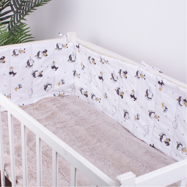 Захисний борт в ліжечко MirSon Kids Time 18-0003 Pinokio, білий - Pampik - 3