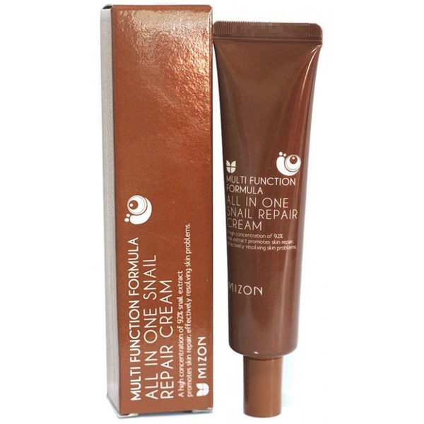 Крем для обличчя з муцином равлика Mizon All in One Snail Repair Cream, 35 мл - Pampik
