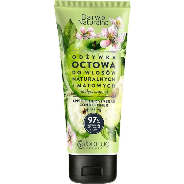 Кондиционер для волос Barwa Natural Смягчающий с яблочным уксусом, 200 мл - Pampik