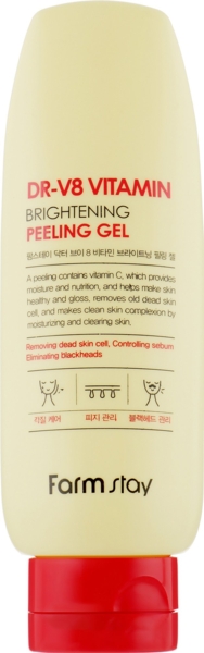 Освітлюючий пілінг-гель FarmStay DR-V8 Vitamin Brightening 150 мл - Pampik - 2