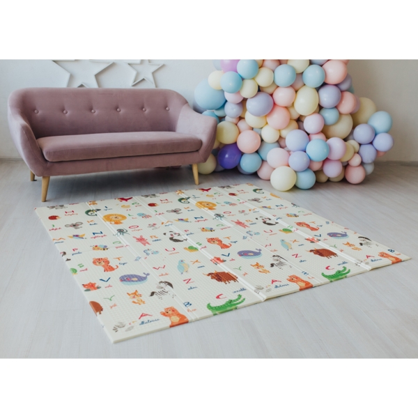 Дитячий килимок Poppet Тигреня в лісі та Світ тварин, двосторонній складний, 200х180x1 см (PP020-200) - Pampik - 8