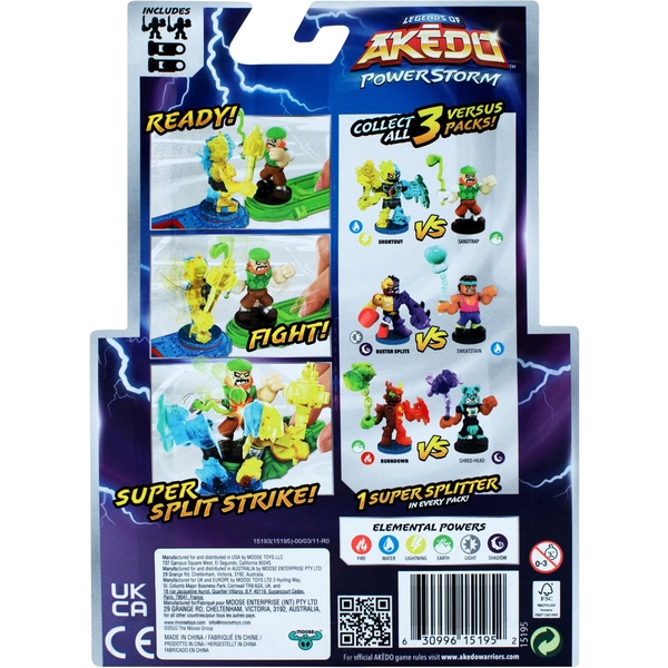 Ігровий набір Akedo Power Storm Бастер Сплітс та Світстейн (123327) - Pampik - 3