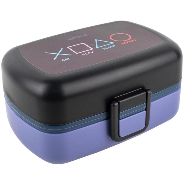Ланч-бокс Kite з наповненням 1150 мл, чорний (K23-180-3) - Pampik
