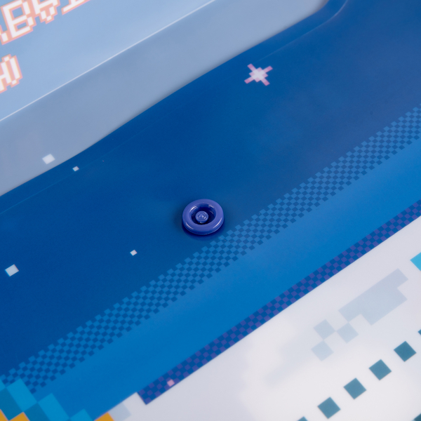 Папка-конверт Yes 8bit UA, B5, з кнопкою (492178) - Pampik - 3