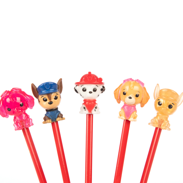 Набір колекційних фігурок-топерів Sambro Bops n Tops Щенячий патруль, 5 шт., в асортименті (PWP20-3562-KV-FO) - Pampik - 3