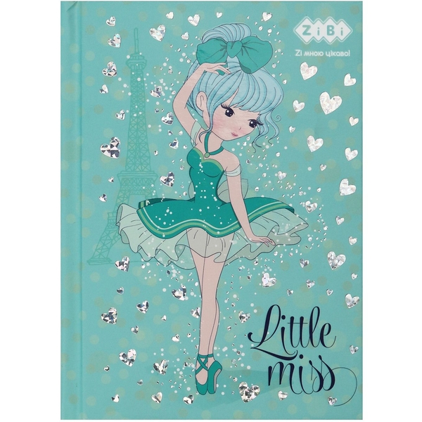 Блокнот ZiBi Be the Queen А-6 у клітинку 64 аркуші бірюзовий (ZB.12714-06) - Pampik