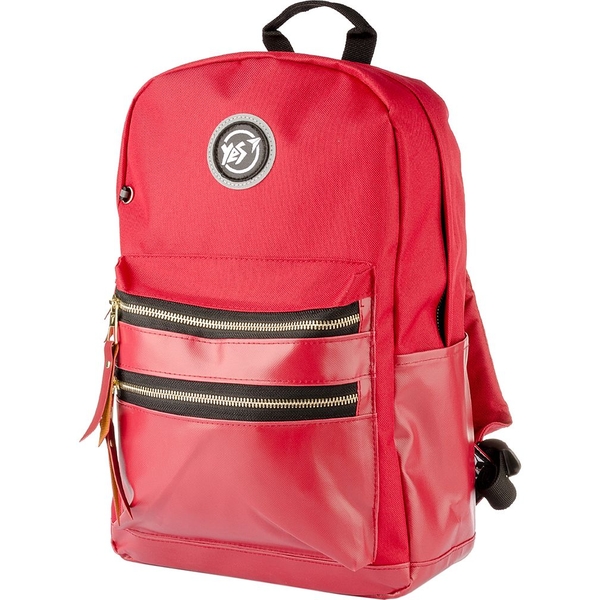 Рюкзак молодежный Yes T-100 Double, бордовый (558402) - Pampik